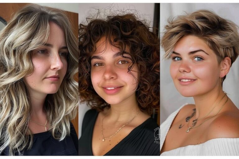 21 Hairstyles for Round Faces & High Foreheads: Find Your Ideal Look