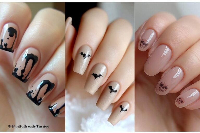 23 Neutral Halloween Nail Ideas for a Stylish Yet Subtle Look
