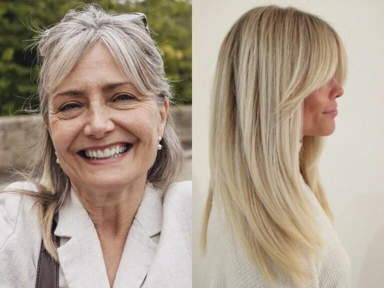 25 Stunning Curtain Bangs For Women Over 50: Stylish, Chic, And Age-Defying Looks!