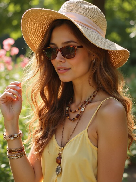 accessorize honey brown hair