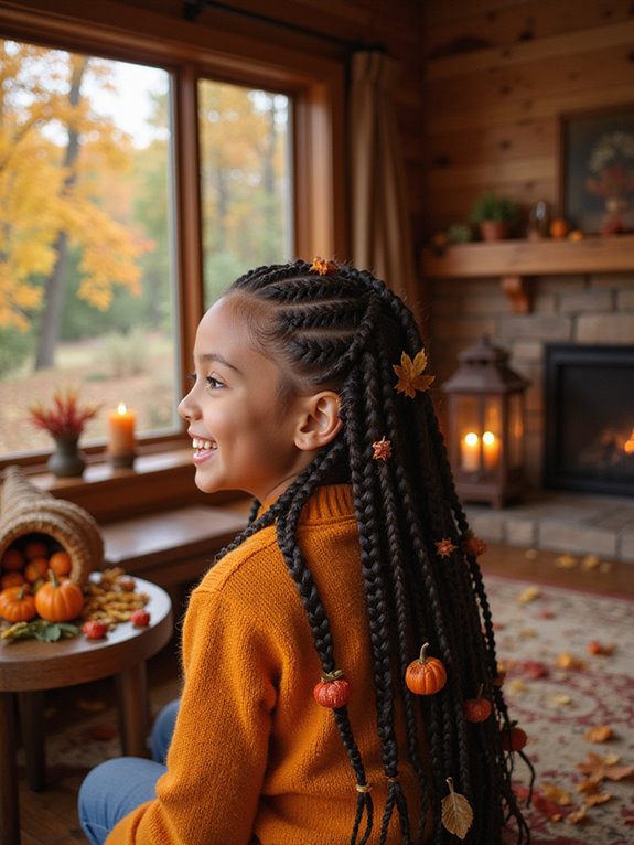 adorable cornrow styles for thanksgiving