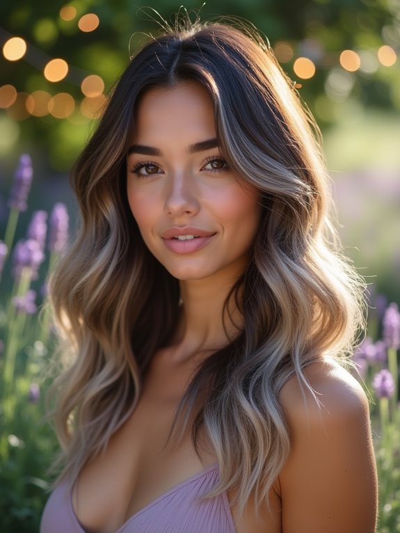 cool ashy blonde balayage transformation