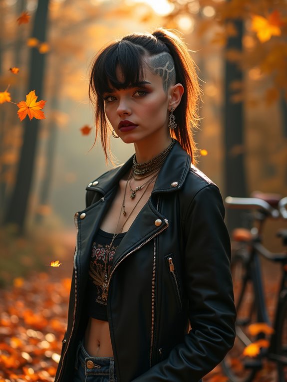 asymmetrical trendy side swept bangs