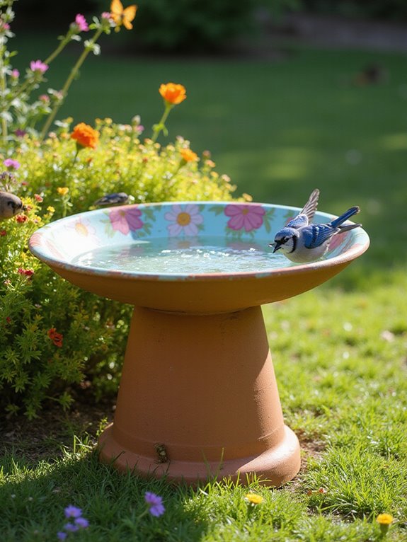 attract birds with water