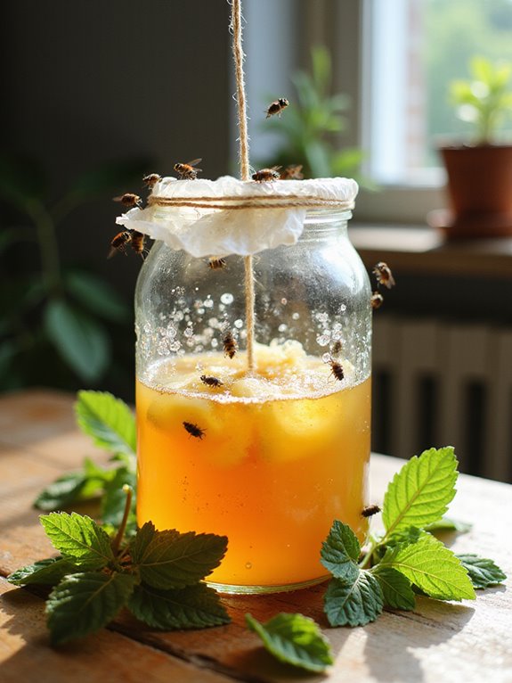 attract flies with bait