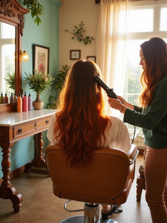 auburn balayage for summer