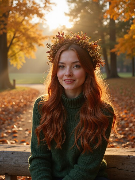 auburn braided crown hairstyle