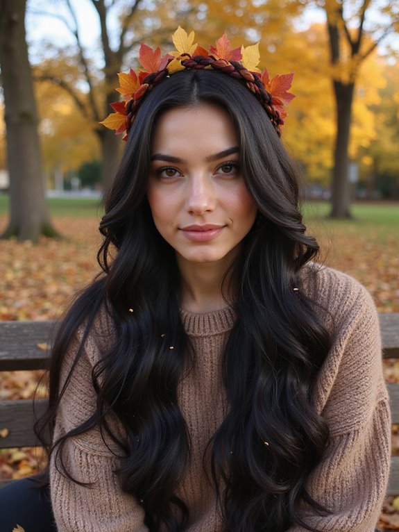 autumn-inspired hair color transformation