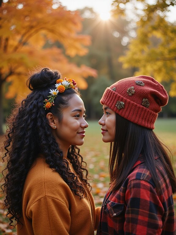 autumn hairstyle accessory ideas