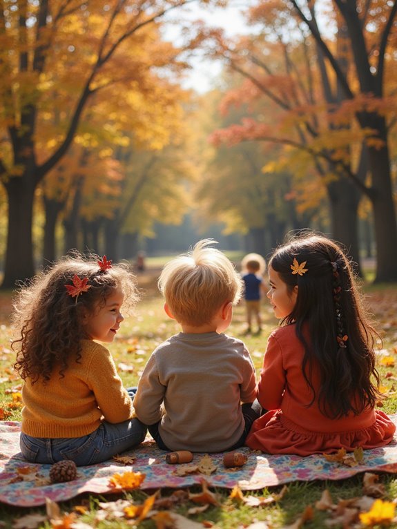 autumn leaf hair clips