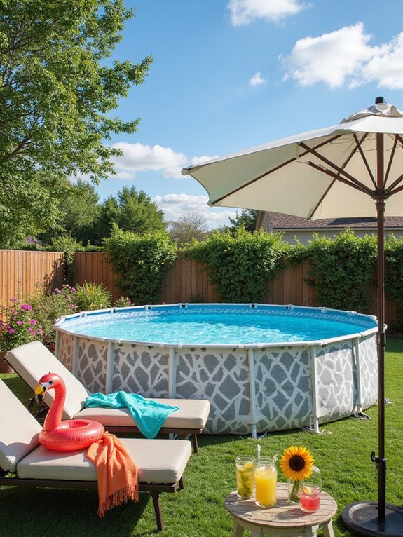 backyard summer pool oasis
