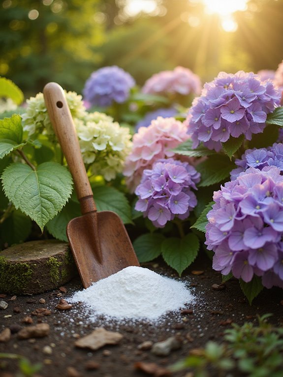 baking soda protects hydrangeas