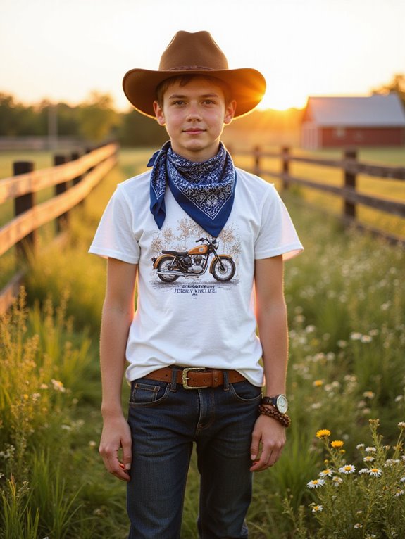 bandana t shirt style combo