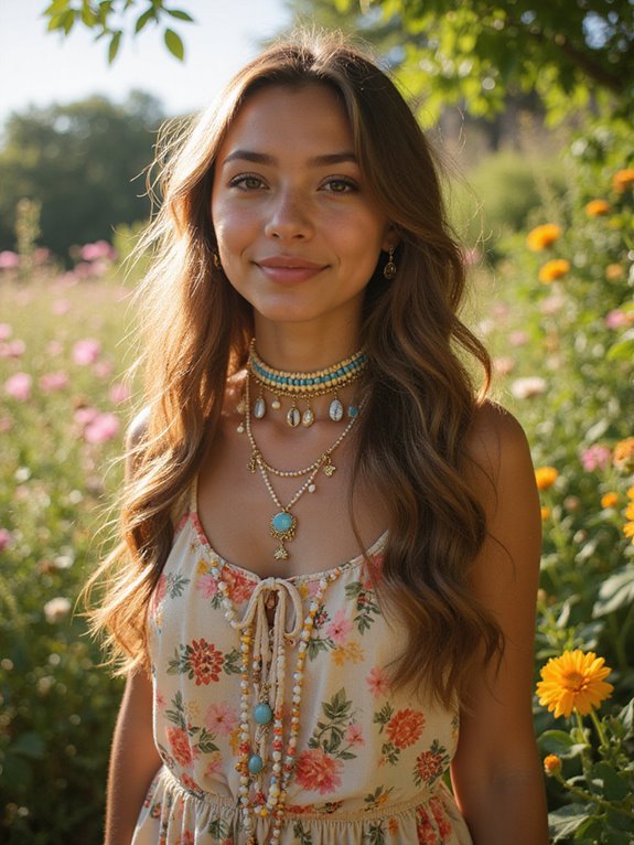 beaded hair chain accessories