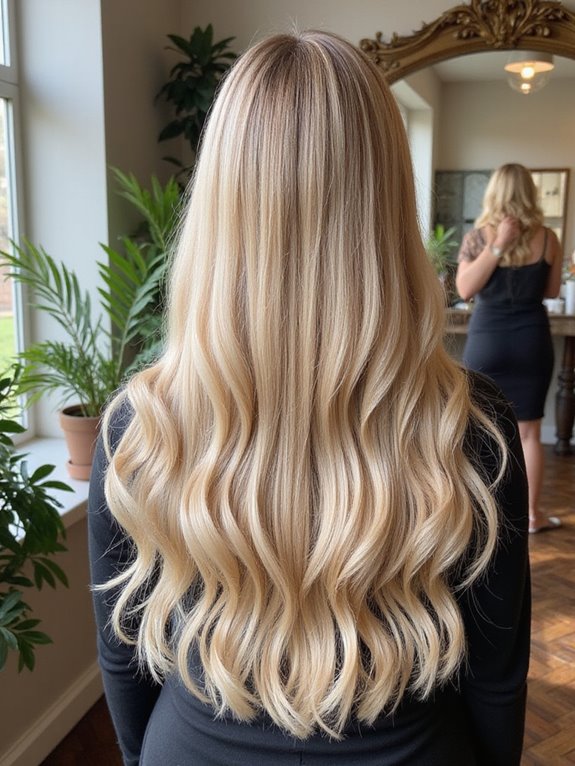 blonde hair color transition