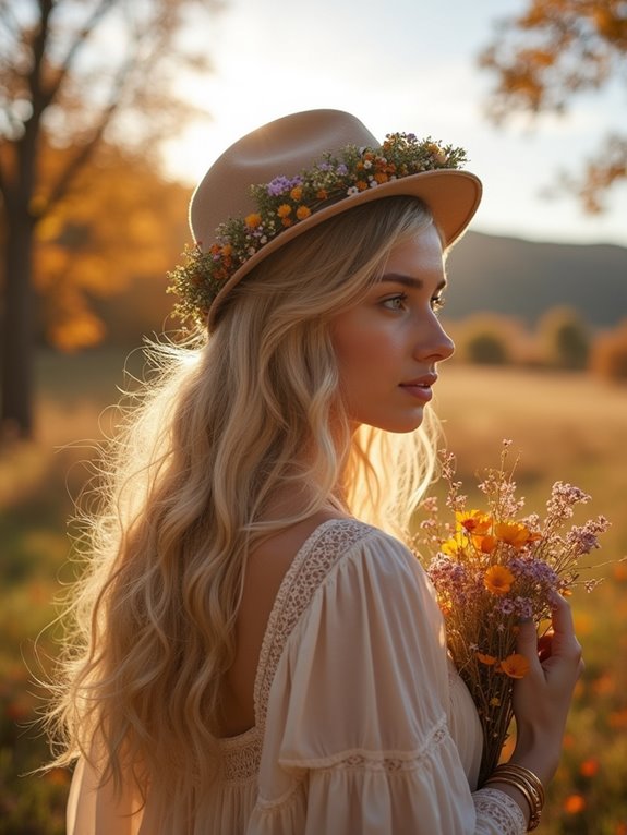 bohemian half up hairstyle tips