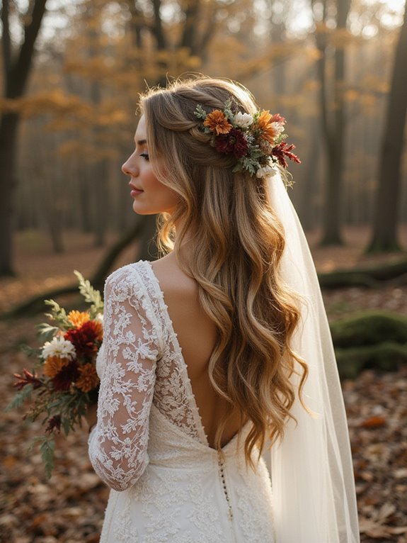 bohemian loose waves hairstyle