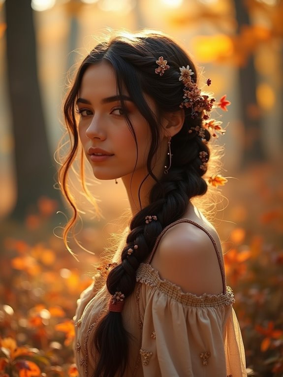 boho braids with accessories