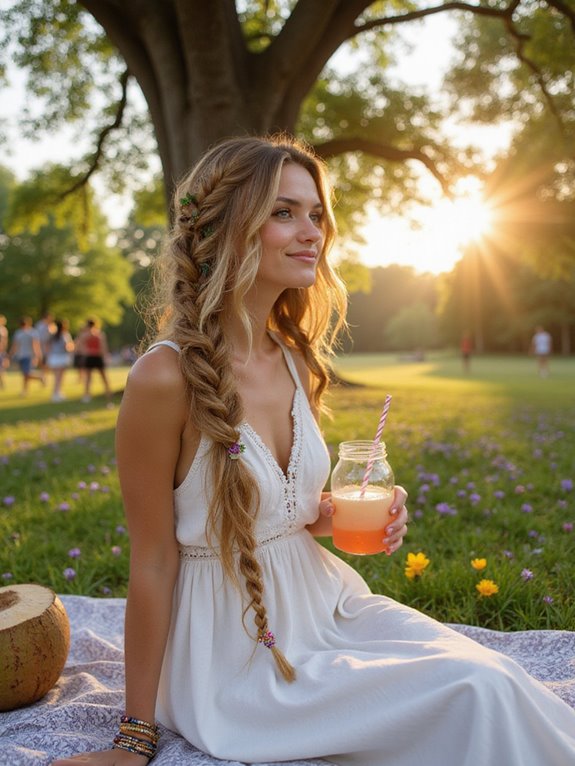 boho fishtail braid tutorial