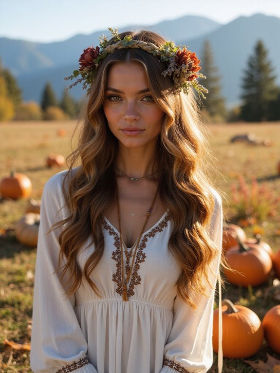 boho waves with braids