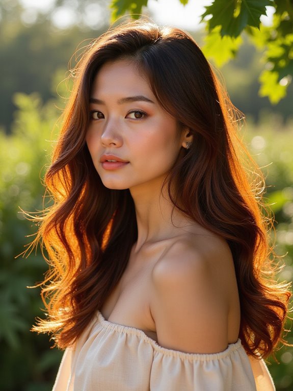 vivid auburn summer highlights