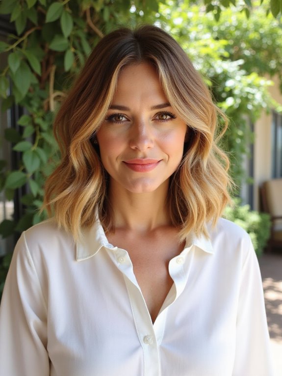 vibrant blonde hair highlights