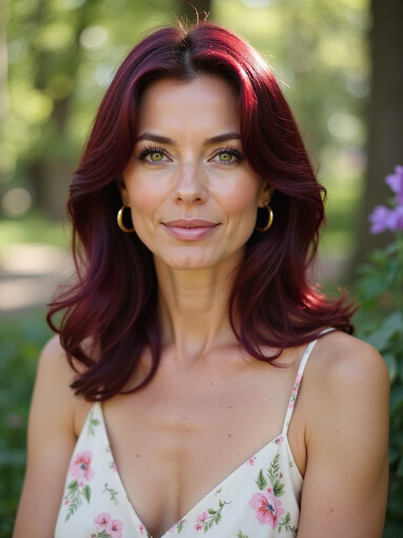 striking burgundy hair inspiration