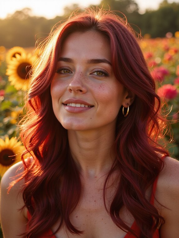 daring burgundy hair trends