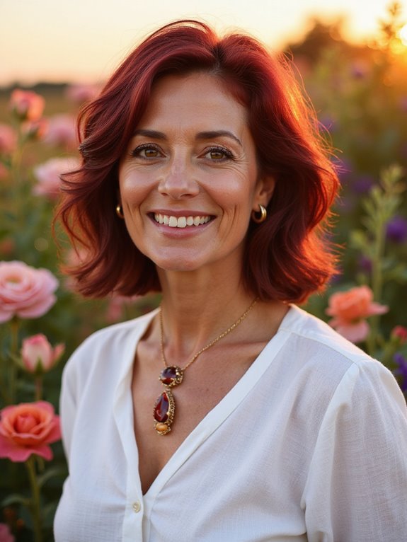 striking burgundy hair trends