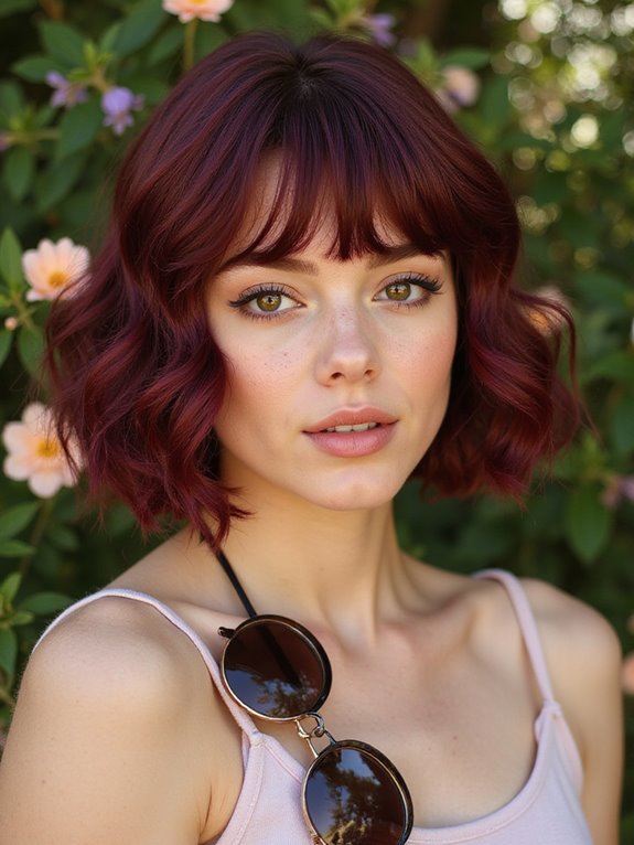 vivid burgundy summer transformation