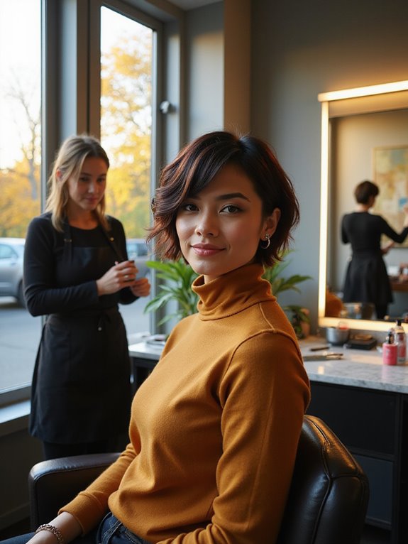 bold chic pixie transformation