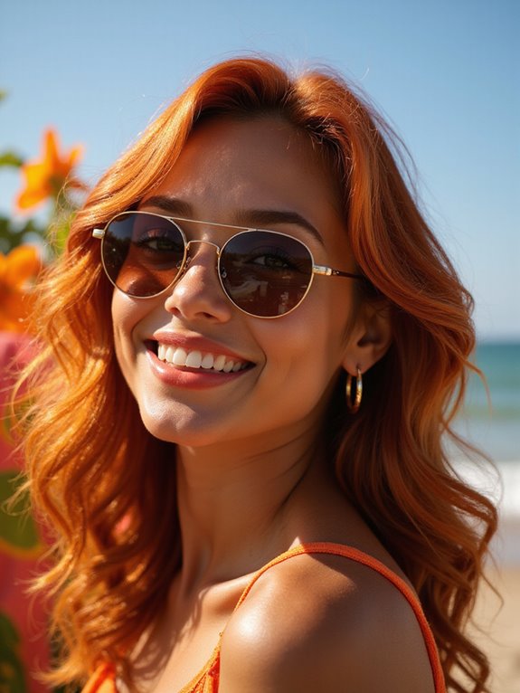 striking copper summer highlights