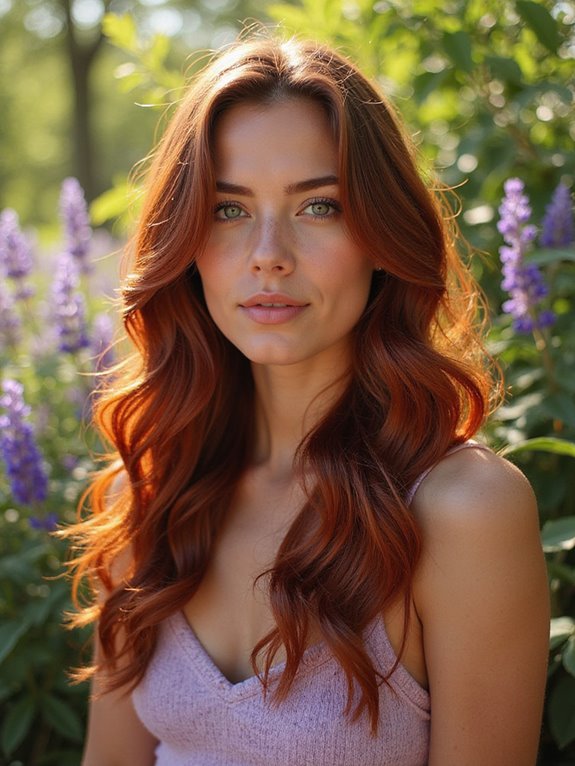 bold dark copper highlights