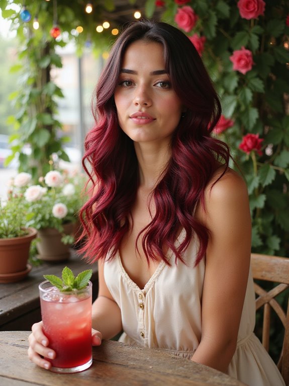 bold deep burgundy maintenance