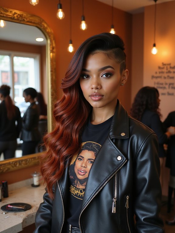 bold edgy asymmetrical hairstyle