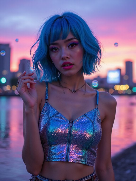 bold electric blue maintenance