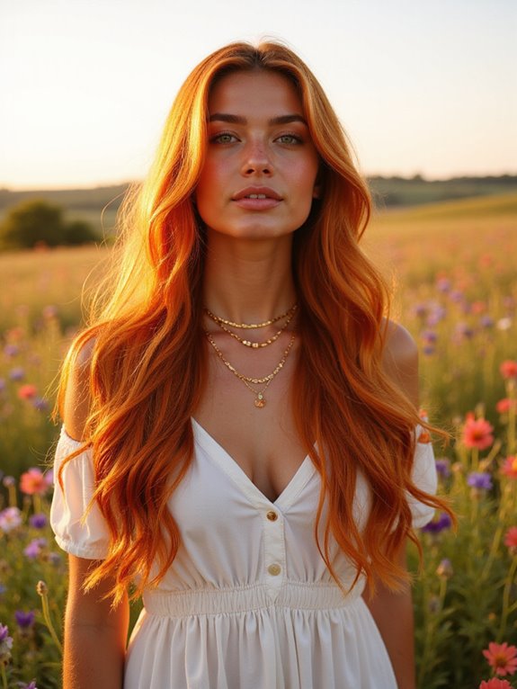 bold fiery copper transformation