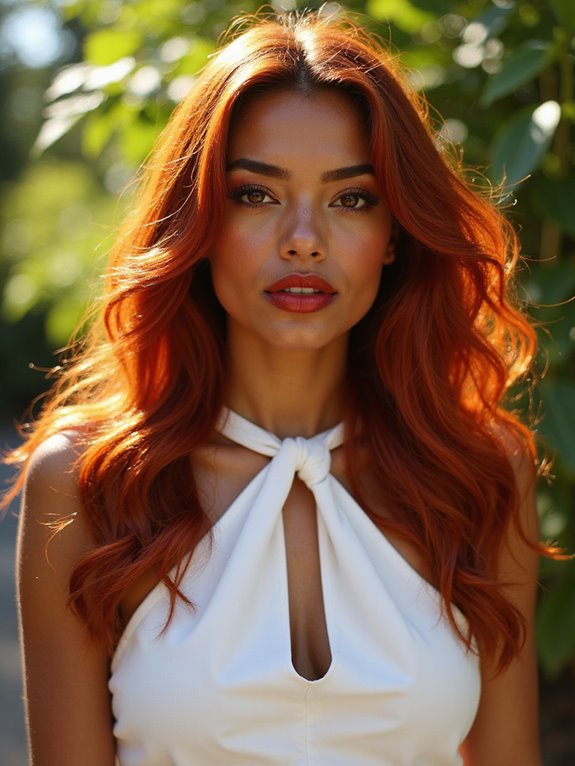 bold fiery red statement