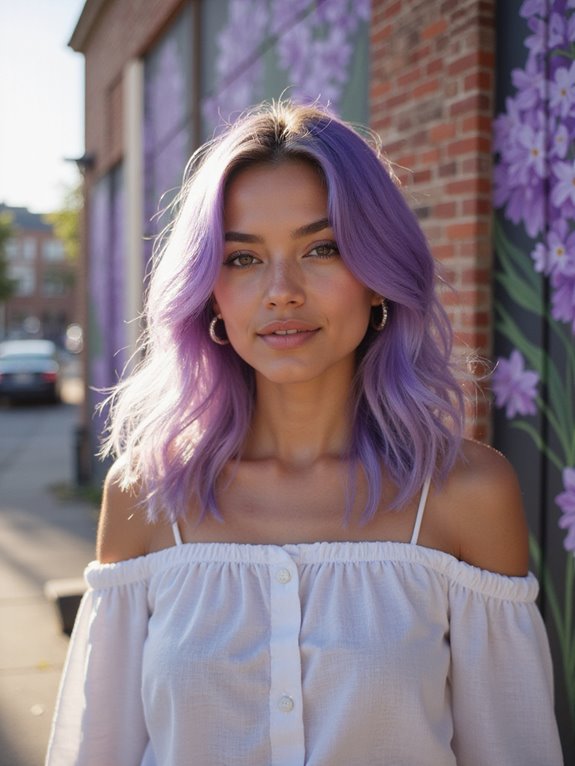 bold lavender summer hair
