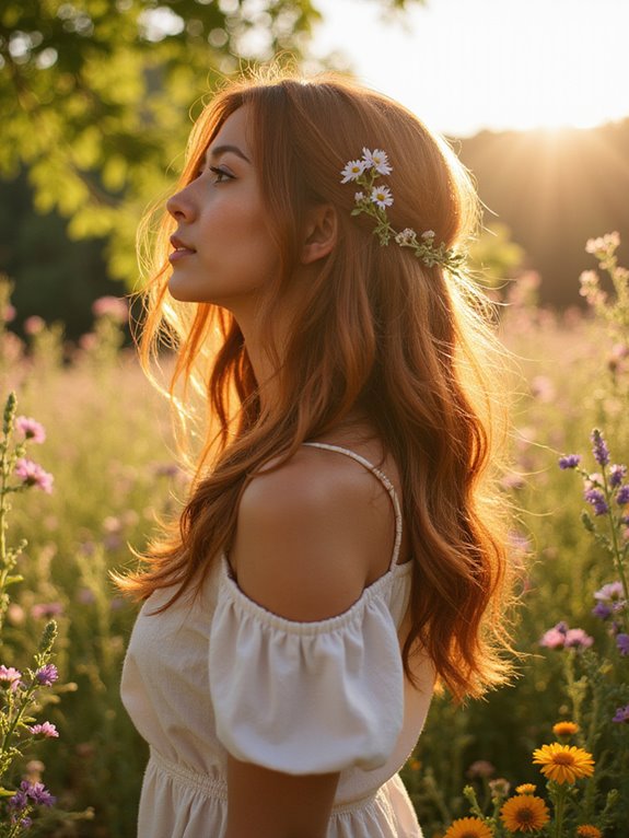 bold mahogany brown highlights