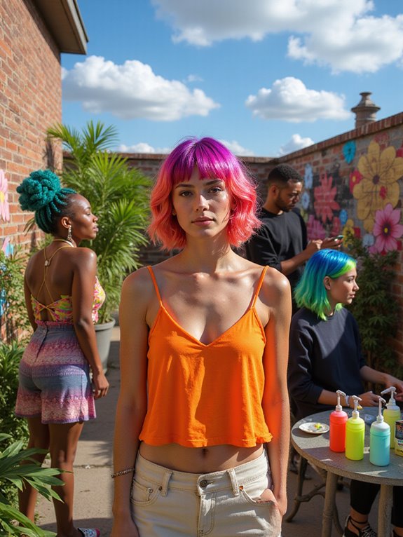 bold neon hair colors