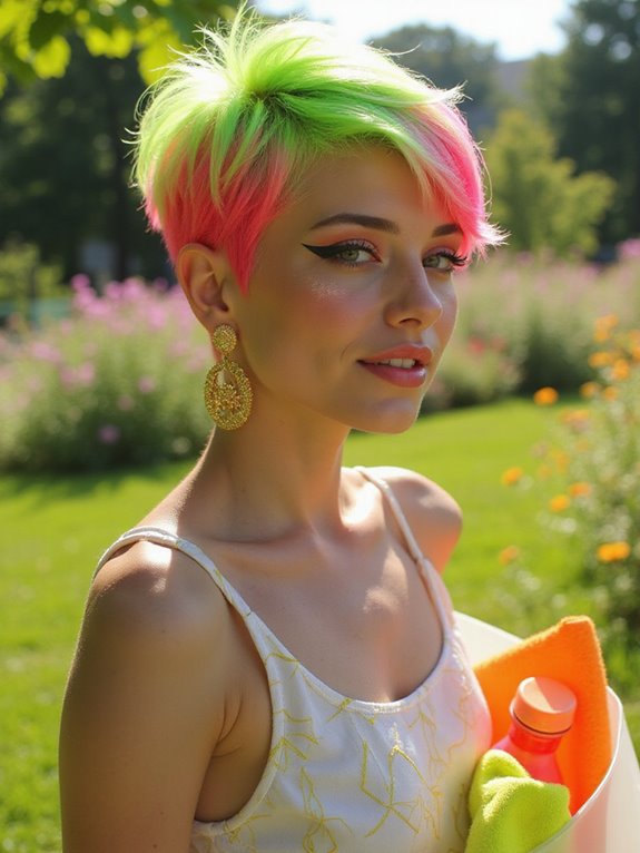 intense neon hair trends