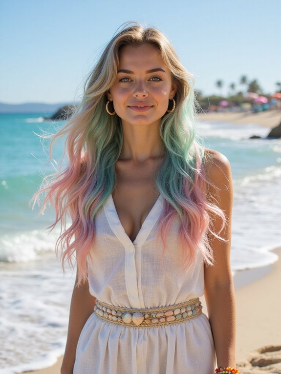 striking pastel hair creativity