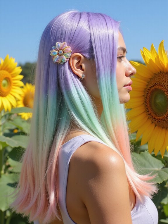 bold pastel hair transformation