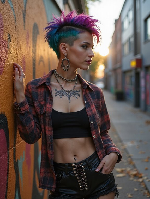 bold punk pixie undercut