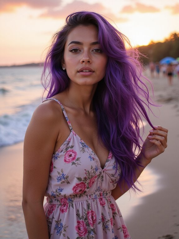 bold purple hair maintenance