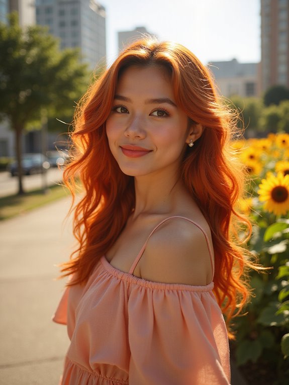 bold red hair statement