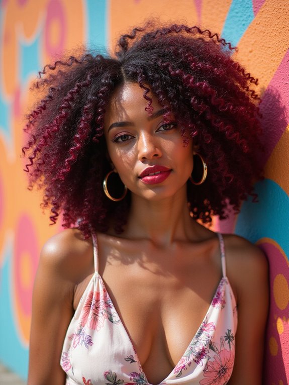 bold rich burgundy hues