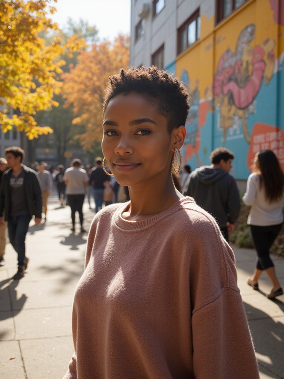 bold stylish low maintenance haircut