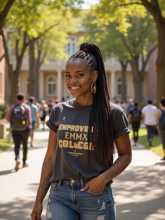 bold stylish mohawk braids